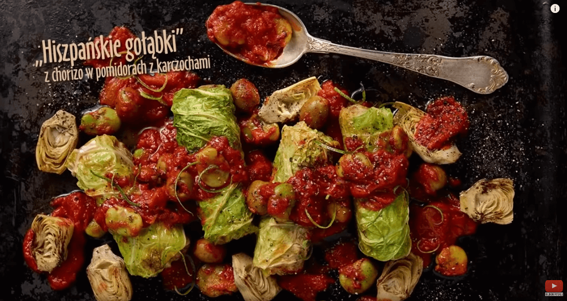 Gołąbki po hiszpańsku z chorizo w pomidorach – Karol Okrasa – Przepisy Kuchni Lidla